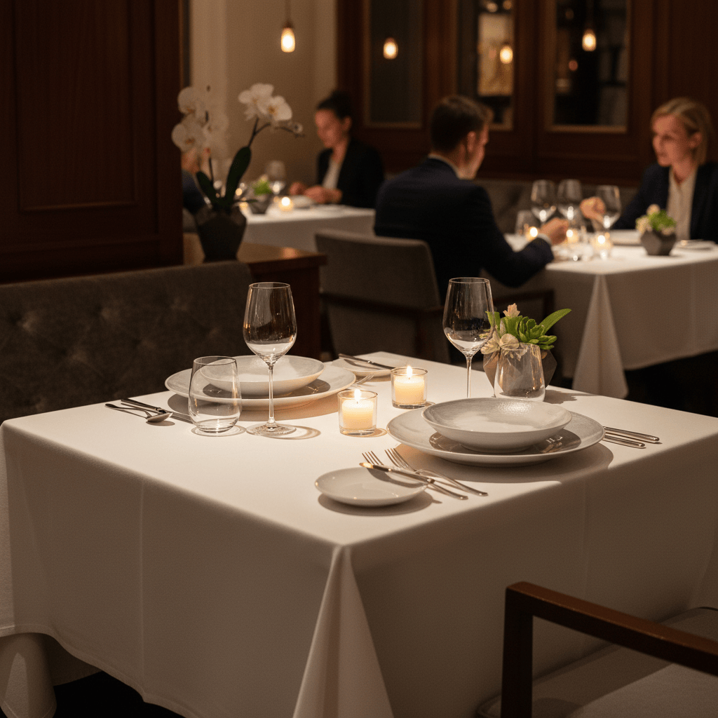 Fine dining table