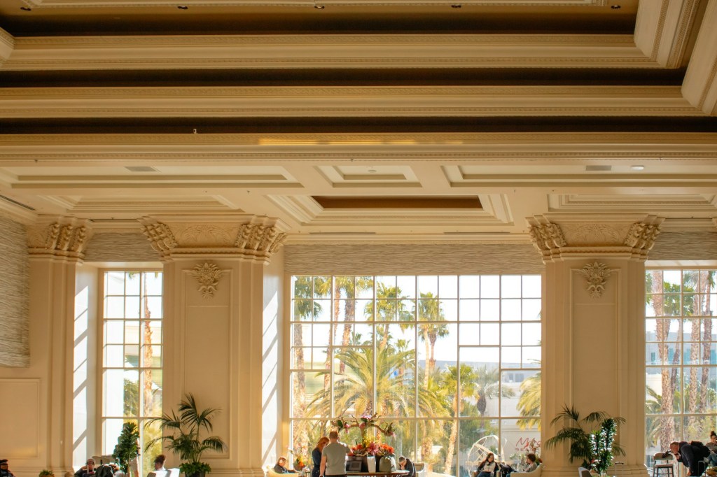 Luxury hotel lobby